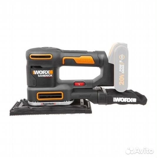 Аккумуляторная виброшлифмашина worx WX820.9