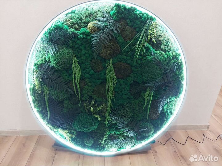 Панно из стабилизированного мха