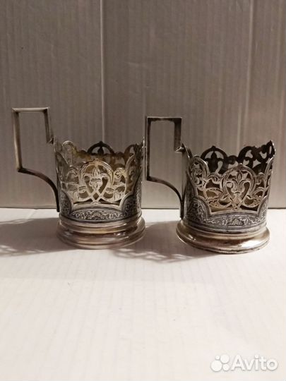 Серебряные подстаканники. СССР