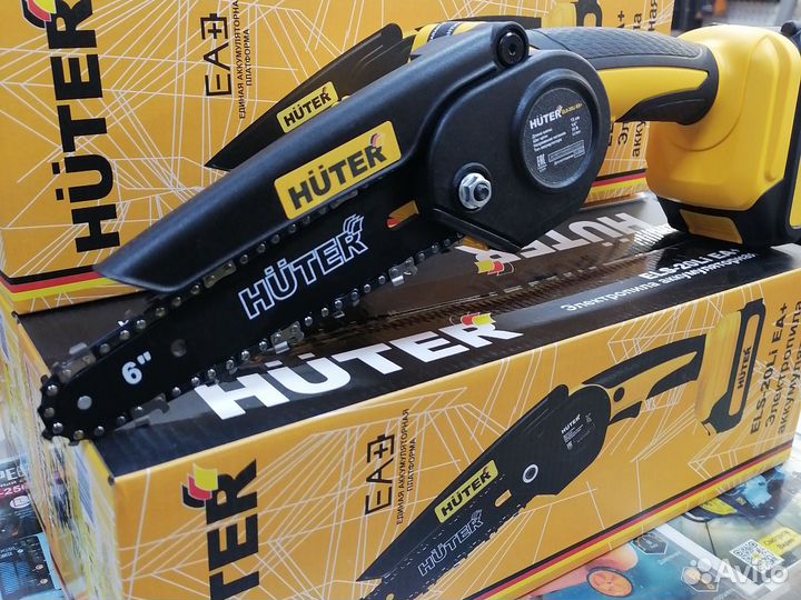 Пила мини цепная аккумуляторная huter els-20li