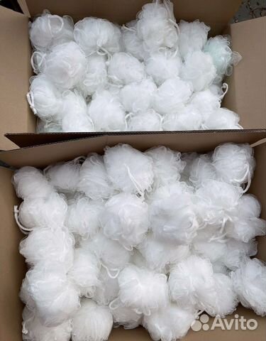 Мочалки белые оптом 160 штук