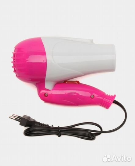 Фен для волос, со складной ручкой, nova