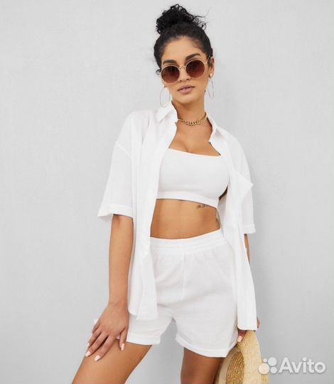 Шорты новые льняные