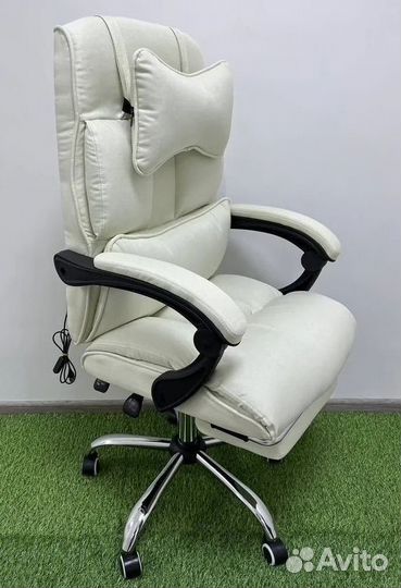 Компьютерное игровое кресло геймерское с массажем