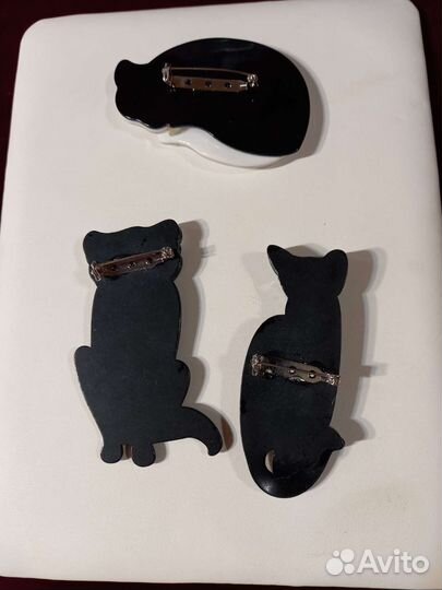 Брошь кошка