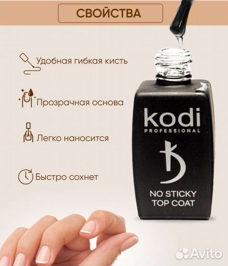 База и топ для ногтей Kodi