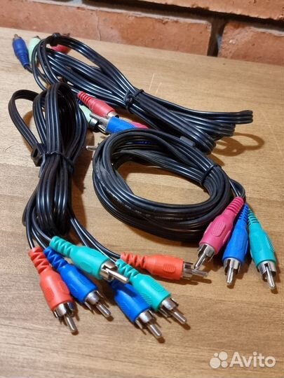 Кабели компонентные, RCA, Jack 3.5, S-Video