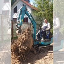 Аренда мини экскаватора+гидровращатель для сваи, Шаховская