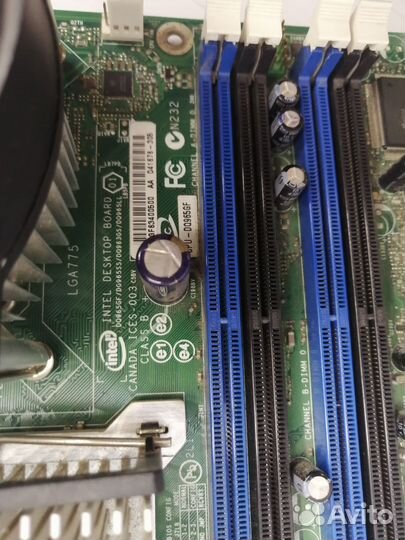 Материнская плата Intel DQ965GF с процессором