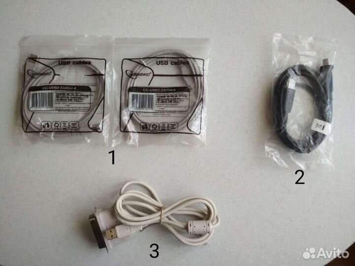 Кабели USB, переходник на LPT