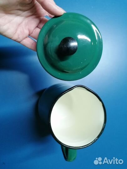 Кувшин молочник кофейник чайник эмаль СССР
