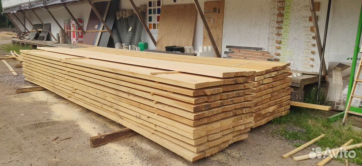 Пиломатериалы Доска обрезная 50х200х6000 ест влаж
