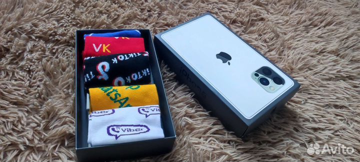 Носки в подарочной упаковке iPhone 5 пар