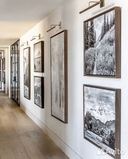 Картина черно белый цвет, фото, студийная рама