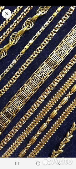 Золотой браслет-цепь. От4990р/грамм