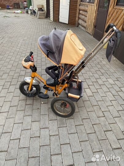 Детский велосипед с ручкой бу