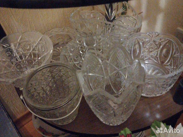 Продам различную хрустальную посуду