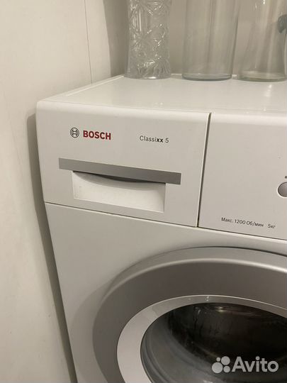 Стиральная машина Bosch classixx 5 работает