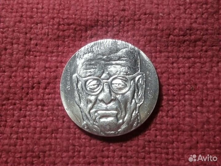 Финляндия монета /10 марок 1970 год/XF. Серебро