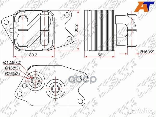 Радиатор масляный skoda fabia 07/rapid 13/room