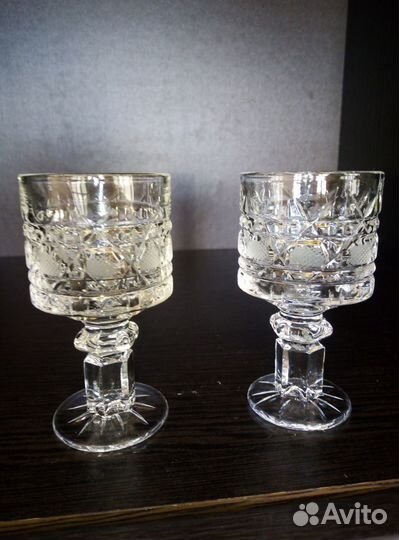 Рюмки цветное стекло СССР хрусталь Богемия винтаж