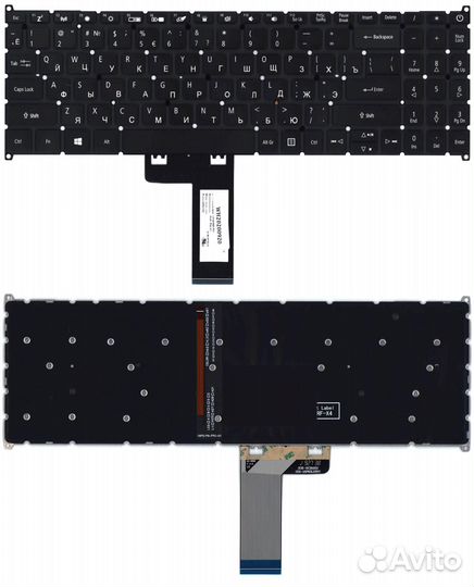 Клавиатура для Acer SF315 A315 с подсветкой p/n: