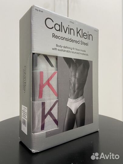 Мужские трусы бриф Calvin Klein S 3шт оригинал