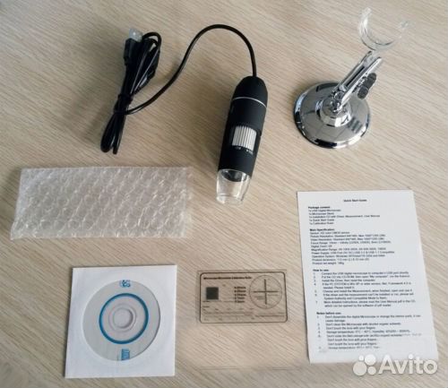 Цифровой микроскоп увеличение 1600x USB