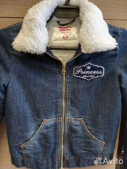 Куртка джинсовая утеплённая на меху новая