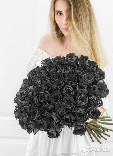 Чёрные розы Доставка цветов