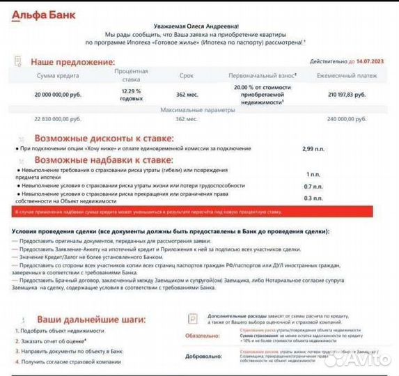 Помощь В одобрении ипотеки