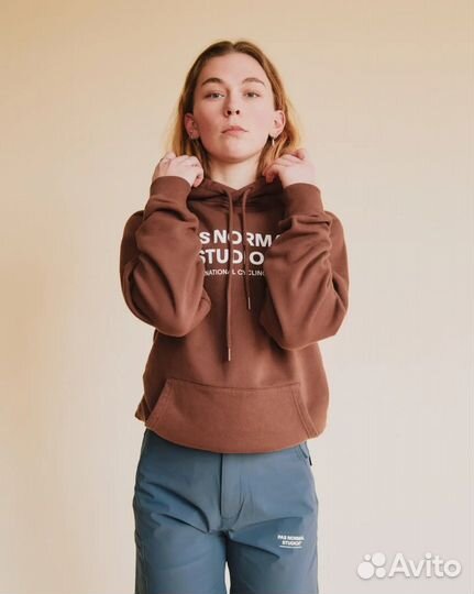 Pas Normal Studios Off-Race Logo Hoodie — Bronze