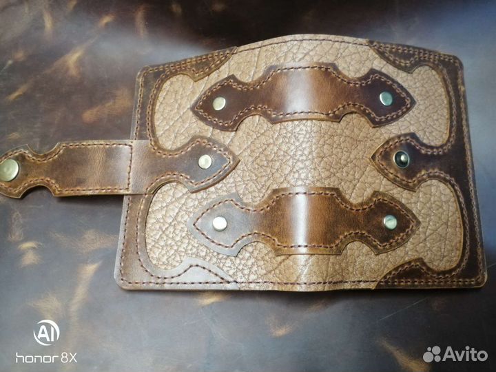 Бумажник мужской кожаный