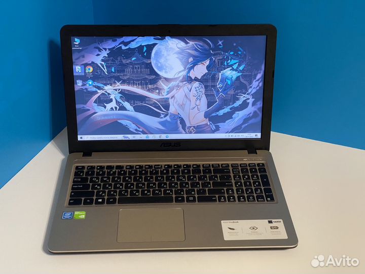 Asus 4ядерный/Nvidia110mx/ssd256 игровой ноутбук