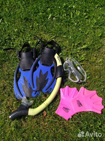 Ласты и маска Joss, трубка impulse, рукавички