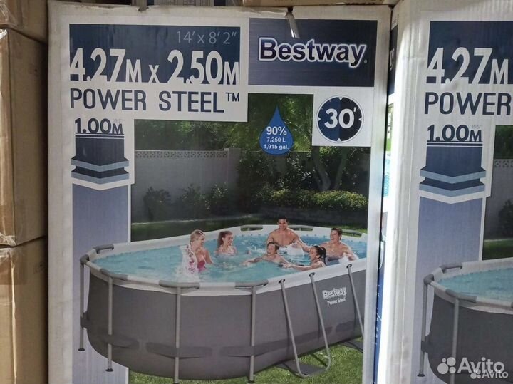 Каркасный бассейн bestway 427х250х100 см