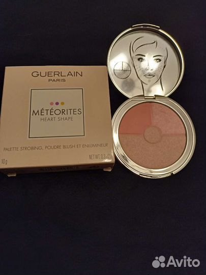 Guerlain meteorites heart shape палетка