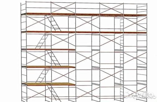 Строительные леса рамные 6х21