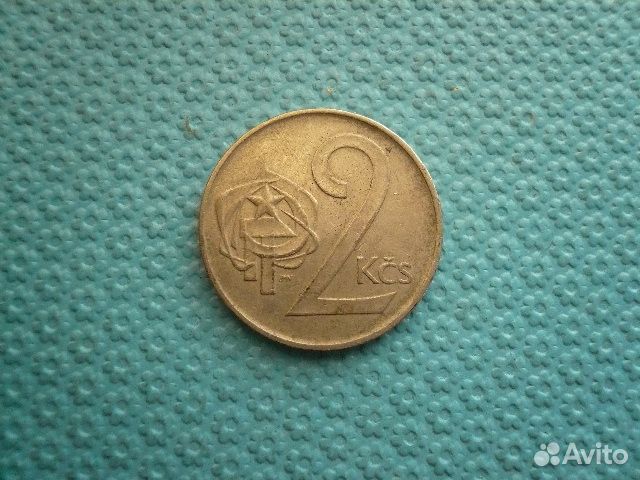 Монета 2 кроны. Чехословакия