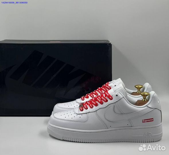 Кроссовки Nike Air Force 1 Low & Supreme (Арт.80138)