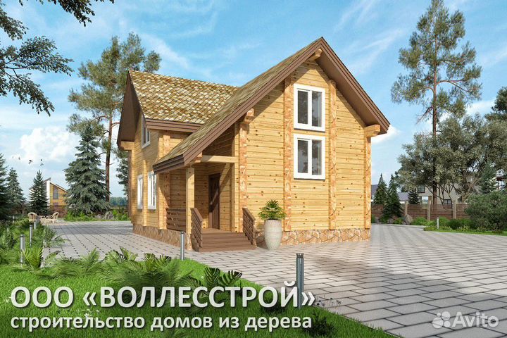 Сруб дома / Профилированный брус / Домокомплект