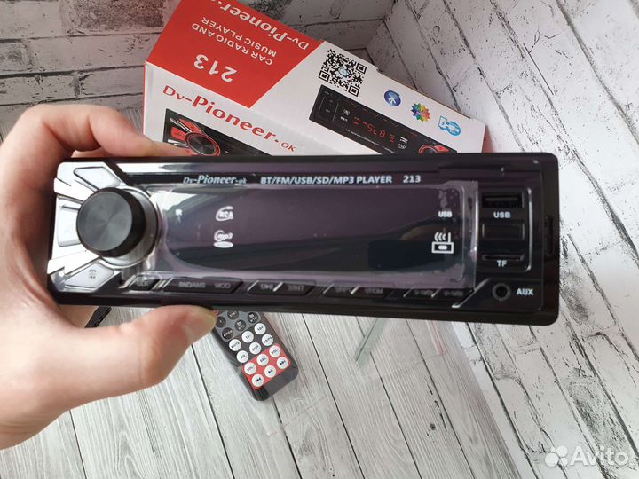 Автомагнитола Pioneer 213 с блютуз