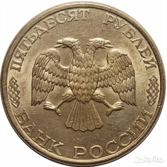 50 рублей 1993 год. лмд. (Магнитная). VF