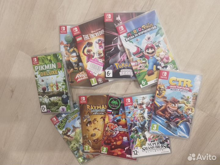 Игры для nintendo switch 10 картриджей