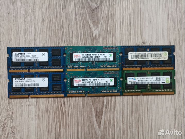 Оперативная память 4x ddr3 2Gb + 2x ddr3 4Gb