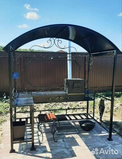 Мангал с печью