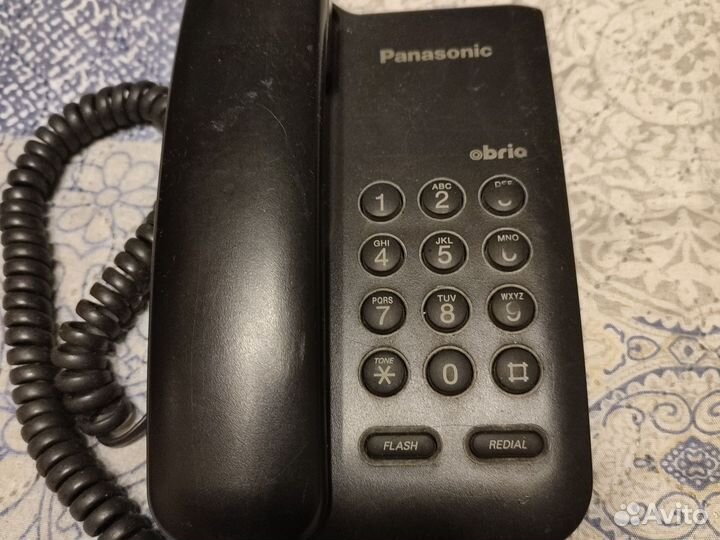 Стационарный кнопочный телефон Panasonic. Рабочий