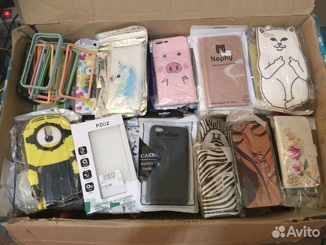 Чехлы 265 штук оптом для смартфонов