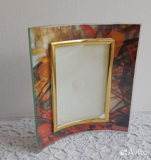 Рамка для фото 9 х12, изогнутое стекло