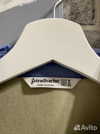 Кожаная рубашка Stradivarius